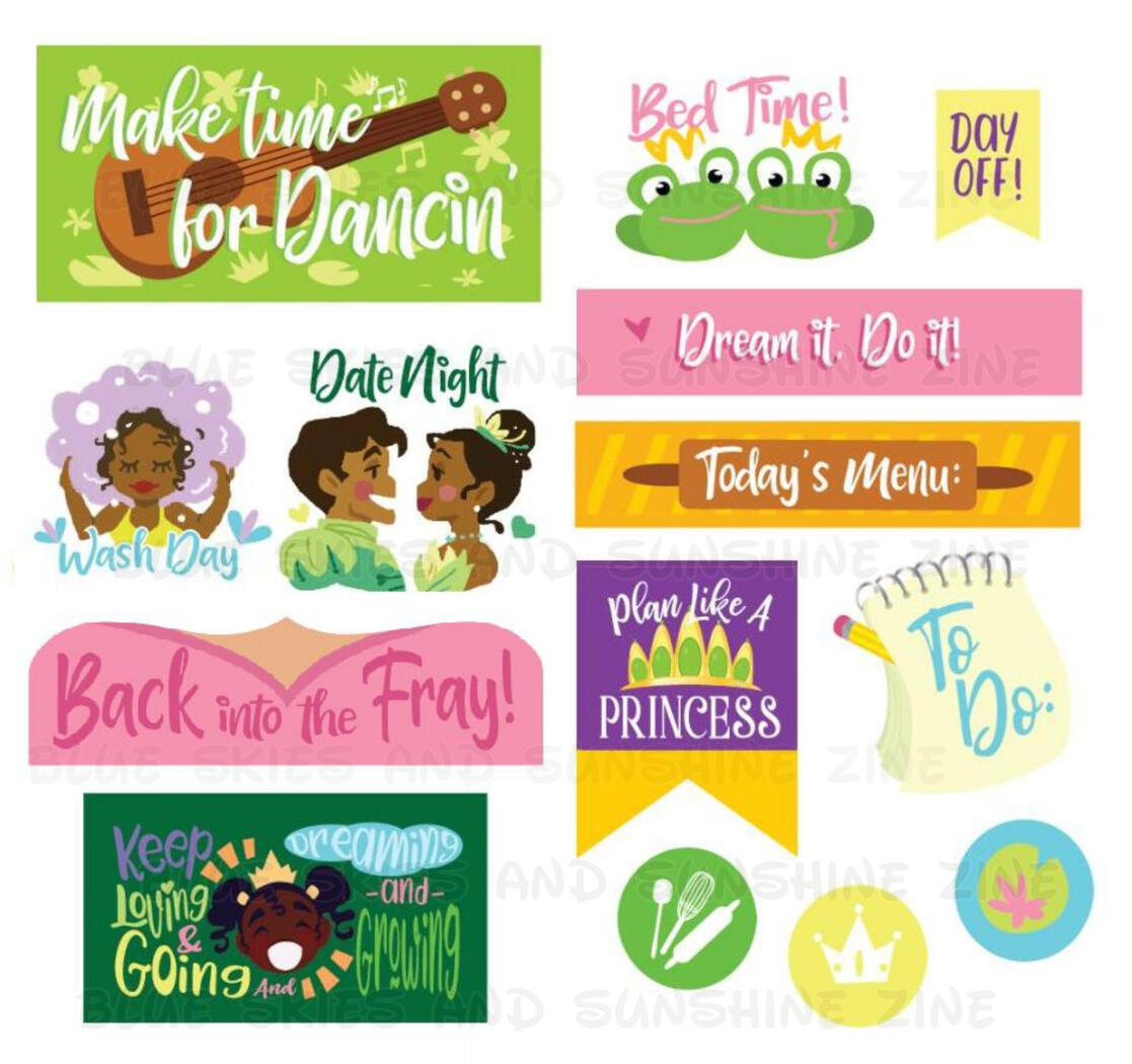Princess and the Frog Stickers